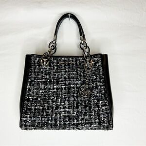 MICHAEL Michael Kors Black Tweed Tote Handbag